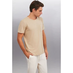 CONNER Erkek Oversize Bej T-Shirt