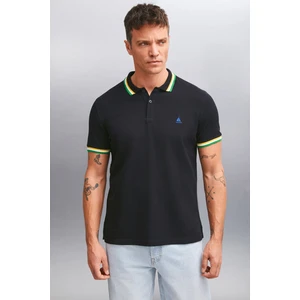 Xander Erkek Siyah Polo Yaka T-Shirt