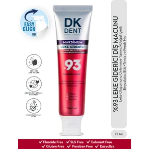 Dkdent  %93 Beyazlatıcı Maksimum Leke Giderici Diş Macunu 75 ml