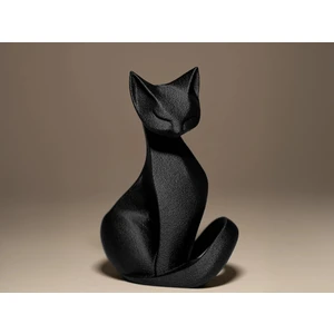 Waveora Noir Cat – Siyah Zarafet Kedi Figürü