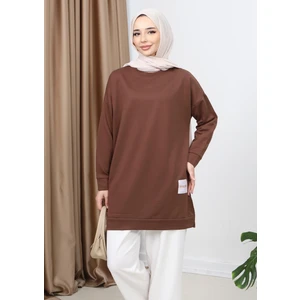 Yazlık Kadın Tesettür Bisiklet Yaka Terletmeyen Penye Kumaş Tunik