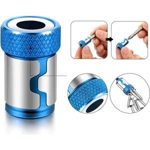 Mıknatıslı Vida Tutucu Aparatı Manyetik Halka Tornavida Ucu 1/4 " 24MM-6.35MM