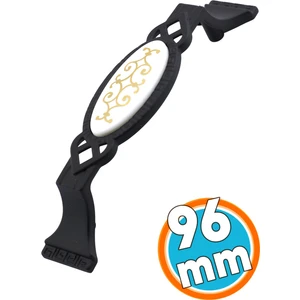 Mobilya Mutfak Dolabı Çekmece Dolap Kapak Kulpu Kulbu Siyah 96 mm Metal Kulp
