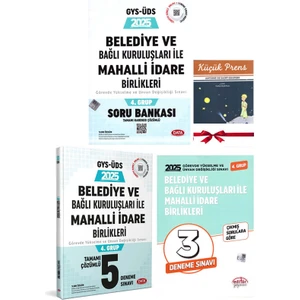 2025 Gys Üds Belediye ve Bağlı Kuruluşları ile Mahalli Idari Birlikleri 4.grup Soru ve Deneme Seti