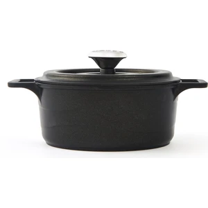 Venüs Mini Döküm Tencere - Siyah - 14 cm