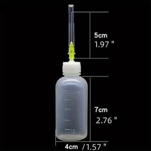 Sunup SN-26260 50 ml Tutkal Yapışkan Şişesi Hassas Kullanım Yapıştırıcı Boş Şişe