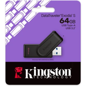 Datatraveler Exodia S Dtxs 64GB Usb3.2 Gen.1 USB Flash Bellek