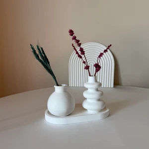 Üçlü Dekoratif Mini Vazo Seti