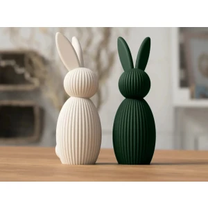 Waveora Minimal Tavşan Biblo Yeşil - Beyaz