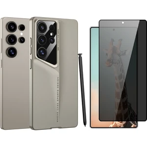Samsung Galaxy S24 Ultra Kılıf Ultra İnce Kamera Korumalı Sert Rubber Zore Procase Kapak + Hayalet Cam Ekran Koruyucu