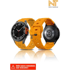 Samsung Galaxy Watch Fe / 4 / 5 / 5 Pro / 6 / 7 40 42 44 46MM Uyumlu Silikon Kordon