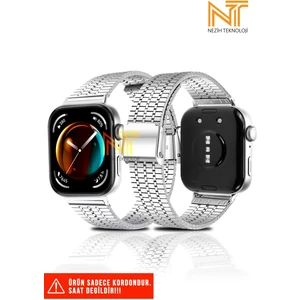 Huawei Fit 3 / Fit 4 / Fit 4 Pro Uyumlu New Design Paslanmaz Çelik Kordon