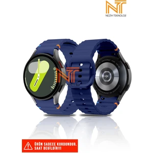 Samsung Galaxy Watch Fe / 4 / 5 / 5 Pro / 6 / 7 40 42 44 46MM Uyumlu Wave Silikon Kordon