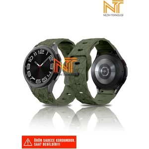 Samsung Galaxy Watch Fe / 4 / 5 / 5 Pro / 6 / 7 40 42 44 46MM Uyumlu Silikon Kordon