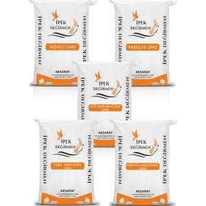İpek Değirmen 1 kg Fit Yaşam Glutensiz Un Paketi Karabuğday Nohut Fasulye Kırmızı Yeşil Mercimek Unu