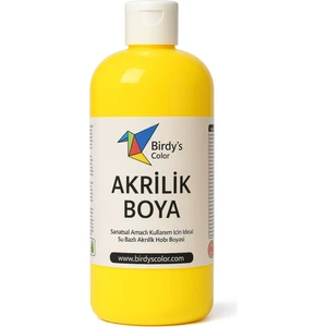 Birdy's Color Sarı Akrilik Boya 500 gr Sanat ve Hobi Boyası