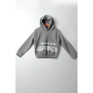 Çocuksan Kız Çocuk Happınes Sweatshirt - Çocuksan - Sweatshirt - Gri - 6 Yaş - CS2023000072-4277