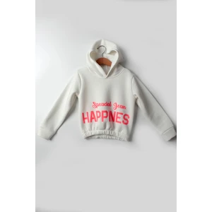 Çocuksan Kız Çocuk Happınes Sweatshirt - Çocuksan - Sweatshirt - Beyaz - 10 Yaş - CS2023000072-4252