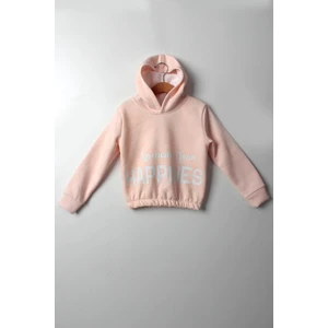 Çocuksan Kız Çocuk Happınes Sweatshirt - Çocuksan - Sweatshirt - Somon - 5 Yaş - CS2023000072-4265