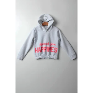 Çocuksan Kız Çocuk Happınes Sweatshirt - Çocuksan - Sweatshirt - Bebe Mavisi - 7 Yaş - CS2023000072-4255