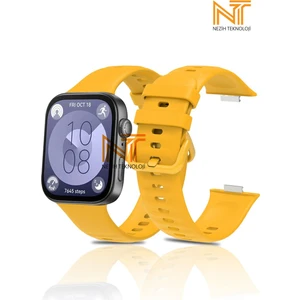 Huawei Watch Fit 3  Fit 4  Fit 4 Pro Uyumlu  Yumuşak Jel Silikon Kordon  Strap