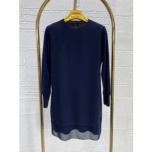 Süssü Uzun Kollu Önü Şifon Penye Içlik Tunik 89 cm 875 1622