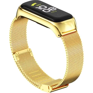 Samsung Galaxy Fit 2 R220 Uyumlu Metal Hasır Tokalı Kordon Kayış