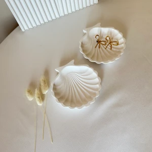 Deniz Kabuğu, Istiridye Dekoratif Altlık, Takı Düzenleyici 2li Set