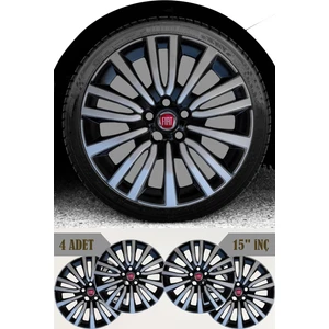 Fiat Egea Urban 15'' Inç Jant Kapağı 4 Adet (5 Bijon Bütün Fiat Araçlar ile Uyumlu) 310