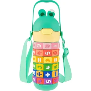 Vagonlife Çelik Matara VGN-30031 430 ml Pipetli Boyun Askılı -Yeşil