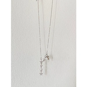 Kayan Yıldız Y Harfli Çelik Kolye