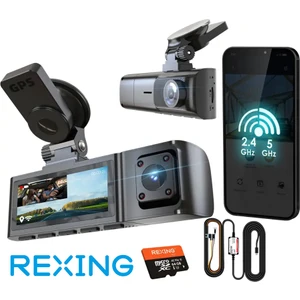 R316 4K Gps Wi-Fi Araç Kamerası + 64GB Sd Kart ve Acc Bağlantı Kiti