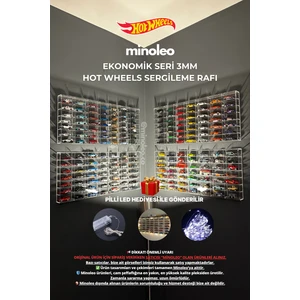 Hot Wheels Kapaklı Duvar Rafı – Minoleo 49’luk Ekonomik Model (3mm Çerçeveli)