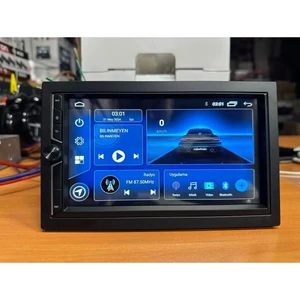 7''HD-ANDROİD-WİFİ-4GB-32GB Hafıza-Carplay-Gps-Fm-Mp3-Bt-Hd Kamera Hediye- Double Teyp