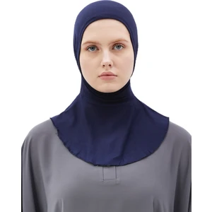 Al-Tobeh Kadın Tesettür Pratik Boyunluklu Hijab - Sporcu Bone - Lacivert