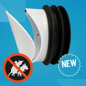 110'LUK Çekvalfli Klozet Gider Aparatı - Koku ve Kemirgen Bariyerli Tahliye Contası 1 Adet