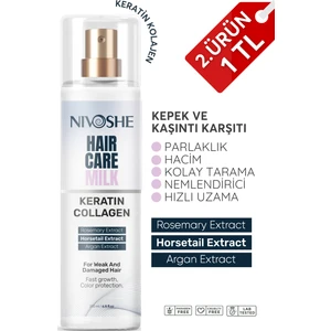 Kolajen Ve Keratin Saç Bakım Sütü Kolay Tarama ve Saç Açıcıı 200 ml
