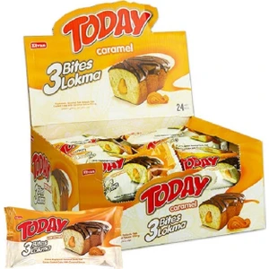 Today 3 Bıtes Karamelli 45 gr 24 Adet (1 Kutu)