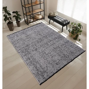 Pıxel PX001A Gri Halı Modern Şönil Yıkanabilir Pamuk Taban Salon Halısı Yatak Odası Mutfak Koridor