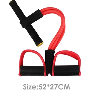 Chaoduo Shop Siyah Kırmızı stil 4 Dirençli Elastik Çekme Halatları Egzersiz Kürekçi Göbek Direnç Bandı Ev Spor Salonu Spor Eğitimi Fitness Ekipmanları için Elastik Bantlar (Yurt Dışından)