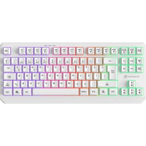 Gamebooster G75 Elya Rainbow Aydınlatmalı Beyaz Tkl Membrane Oyun Klavyesi