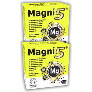 Dr. Müye Magnezyum 5 Etkili Form 3 Aylık 90 Kapsül B6 D3 Vitamini Bisglisinat Taurat Sitrat Malat Oksit 2’li