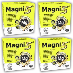 Dr. Müye Magni5 Magnezyum 5 Etkili Form 3 Aylık 90 Kapsül B6 D3 Vitamini Bisglisinat Taurat Sitrat Malat Oksit4'lü
