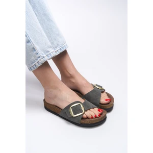 Hosrathla Kadın Tek Tokalı Terlik 0012603