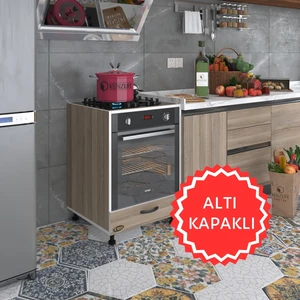 Kenzlife ankastre modülü kabini malik ejder crd fırın ocak dolabı kapaklı ayarlı ayaklı