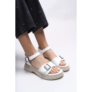 Bridleia Kadın Suni Deri Sandalet – Rahat Tabanlı, Ayarlanabilir Tokalı, Yazlık Günlük Kullanım İçin