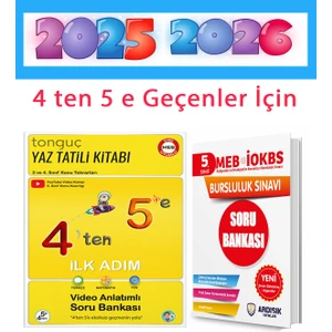 Tonguç Akademi 4'ten 5'e Hazırlık Kitabı + 5. Sınıf Bursluluk Soru Bankası