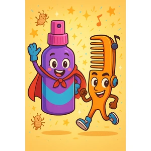 Aktarzane Bit Seti Kovucu Sıvı Bit Tarağı Kafurun Sirke Temizleme