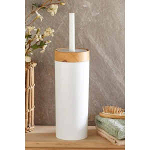 Bambu Desen Wc Klozet Fırçası Plastik, Tuvalet Banyo Wc Temizleme Fırçası Beyaz