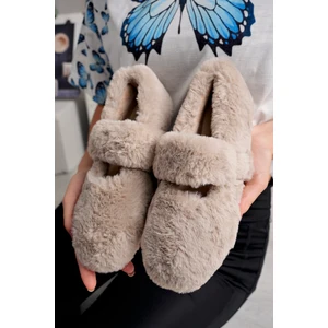 Ultra Yumuşak Peluş Kadın Ev Babeti Ses Yapmaz Hafif Taban Panduf